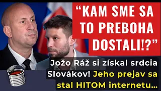 ⁠„KAM SME SA TO PREBOHA DOSTALI!?“ Jožo Ráž si získal srdcia Slovákov! Jeho prejav je HITOM!