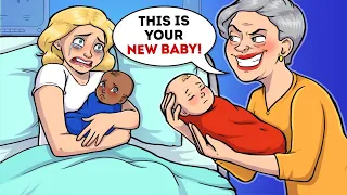My nasty mom-in-law wants to replace my baby with a white one