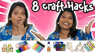 HOW To MAKE - 8 Homemade CRAFT Items😱 (soft pastel, Air Dry clay, Highlighter, paper soap etc...)