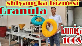 kuniga 100$ shlyangka granula ishlab chiqarish loixasi ush sharoitida
