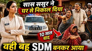 सास-ससुर ने घर से निकाल दिया, 10 साल बाद वही बहू SDM बनकर आई #story #hindistory