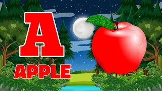 Phonics Song 2 with TWO Words in 3D - A For Apple🍎🍏- ABC Alphabet Songs with Sounds for Children's