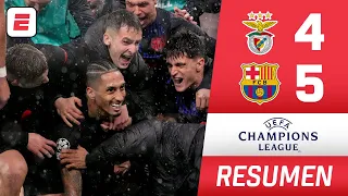 BARCELONA logró REMONTADA ESPECTUCULAR por 5-4 vs BENFICA al último minuto | Champions League