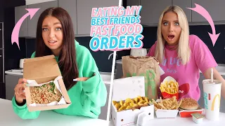 Eating My BEST FRIENDS FAST FOOD Orders!!