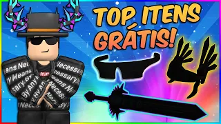TOP 10 melhores ITENS GRÁTIS do Roblox!