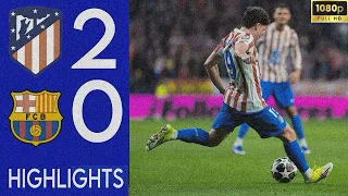 ⚽아틀레티코 마드리드 vs 바르셀로나 2-0 | 하이라이트 영상 | 2025-26 UEFA 챔피언스 리그