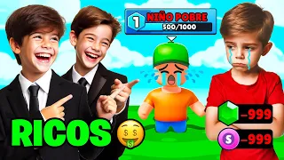 SE RÍEN DE NIÑO de 6 AÑOS por NO TENER GEMAS… 😡 STUMBLE GUYS
