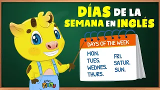 DÍAS DE LA SEMANA EN INGLÉS | INGLÉS PARA NIÑOS | APRENDE INGLÉS CON AMIGO MUMU