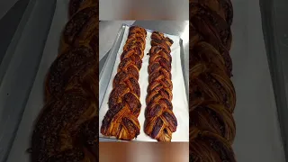 Hazelnut and chocolate twist _croissants 🥐 #croissants #bakery #pastry