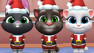 El Gato TOM Y SUS AMIGOS, NAVIDAD SANTA CLAUS COMPLETADA 100%, My Talking Tom Friends