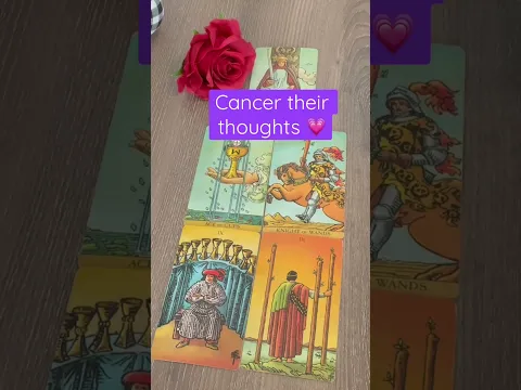 Cancer their thoughts about you right now! #tarot #love #horoscope #zodiac #soulmate #romantic