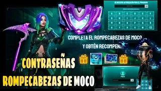 Cual es la Contraseña de Autorizacion Rompecabezas de Moco Free fire ✅Como Funciona el Rompecabezas