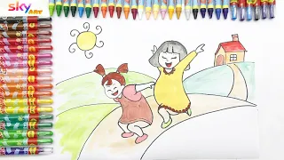 Baby drawing 👮‍♂️ How to draw Baby play Step by Step 👮‍♂️ Sky Art Academy