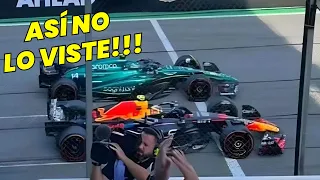 ASÍ NO LO VISTE!!! La Emocionante Llegada de Checo Pérez y Fernando Alonso por el Tercer Lugar. F1