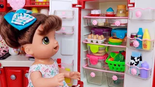 COMPRINHAS PARA A GELADEIRA DA BABY ALIVE NINA!