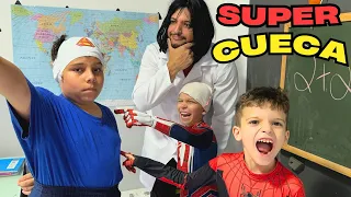 UMA CUECA NA CABEÇA!!! DIA DA FANTASIA NO COLÉGIO.