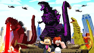 TODAS AS FORMAS DO SHIN GODZILLA NO MINECRAFT!! O FILME