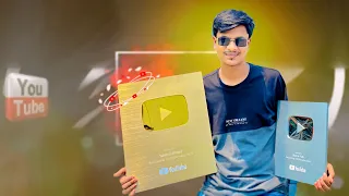 অবশেষে আমিও পেয়ে গেলাম স্বপ্নের গোল্ডেন প্লে বাটন।😍