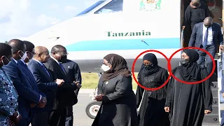TIZAMA WALICHOKIFANYA WALINZI WA RAIS SAMIA ALIPOWASILI UWANJA WA NDEGE BAADA YA KUTOKA SAUDIA