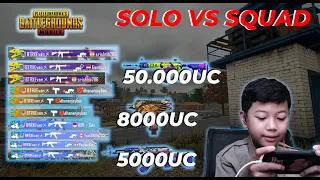 SOLO SQUAD ALA SULTAN? PAMER SENJATA MUSUH KENA MENTAL! PUBG Mobile Indonesia