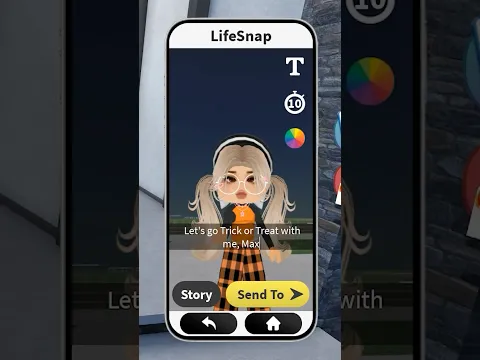 ROBLOX SNAPCHAT TROLLING 301 😹👹 TRICK OR TREAT GONE WRONG #funny #robloxmemes #meme #roblox