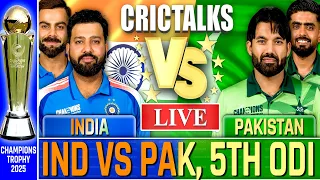 Live: IND vs PAK Champions Trophy, 5th ODI, Dubai | Live Scores & Commentary | India vs Pakistan |