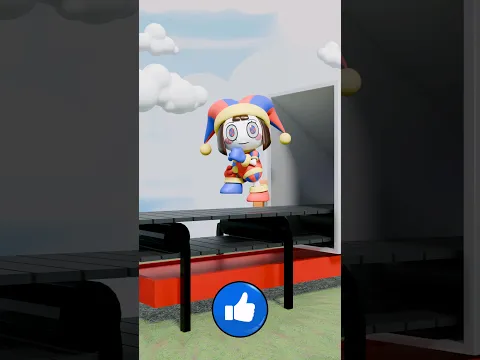 How many times has Pomni catch motion while running? The Digital Amazing Circus