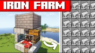 Easy Iron Farm in Minecraft 1.21+ [Tutorial]