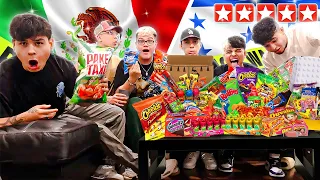 My HONDURAN Friends Try MEXICAN snacks FOR THE FIRST TIME!!