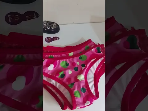 produção de calcinhas infantil