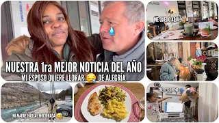 🙏1ra MEJOR NOTICIA DEL AÑO💖+MI ESPOSO NO LO CREE🥹+MI MADRE ESTA EN SHOCK REACCIÓN😱VLOGS(22,24