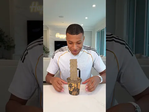 Haaland Pranks Mbappé with CARDBOARD Ramen… It Backfires! 😂🍜 #shorts #haaland #mbappe