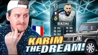 INSANE VALUE SBC?! 91 POTM BENZEMA PLAYER REVIEW! FIFA 22 Ultimate Team