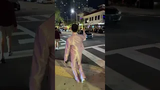 Javierr is live outside in the city dancing!