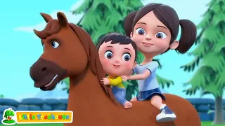 Chal Mere Ghode, चल मेरे घोड़े, Hindi Poem and Cartoon for Kids