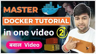 🔥Complete Docker Tutorial in one video for Beginners in Hindi