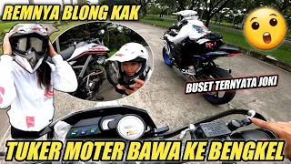 TOLONGIN CEWEK SUPERMOTO REM BLONG ‼️ TERNYATA DIA JOKI ZX25R 😮