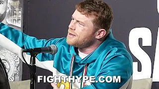 CANELO ERUPTS "GET THE F**K OUT OF HERE"; HEATED ALTERCATION WITH ANDRADE AFTER STOPPING SAUNDERS