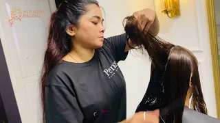 Munazah signature haircut 💇‍♀️#hair #hairstyles