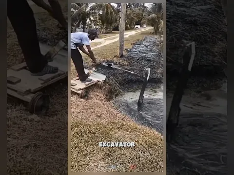 Homemade mini excavator- Satisfying jobs and machinery in the world