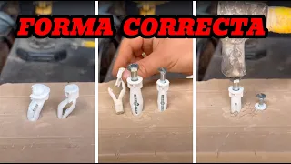 como colocar un tarugo sin romperlo #tips #hazlotumismo #diy #ideas