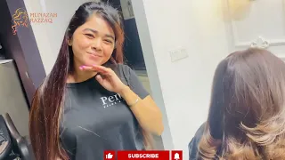 Munazah signature haircut 💇‍♀️#hair #hairstyles