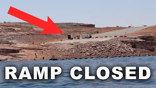 LAKE POWELL BOAT RAMPS CLOSED! RECORD LOW WATER LEVELS JULY 2021