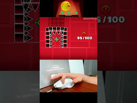 It's Me It's Verity VS 500 Click Cube Spam in Geometry Dash! #shorts