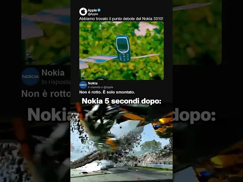 Il Nokia 3310 è esploso in mille pezzi… e si è rimontato da solo