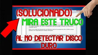 no detecta disco duro al instalar Windows solucion real (2022) funciona