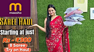 Meesho Saree Haul 🙆‍♀️💕|| Honest Review || #snappygirls #trending #meesho