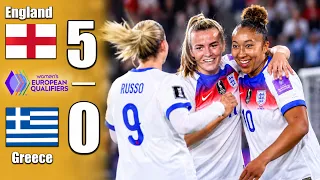 England vs Greece | Women's World Cup Qualifier 2027 - Highlights All Goals 14.10.26