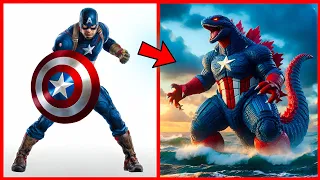 AVENGERS but GODZILLA-VENGERS 🔥|| All Characters (Marvel & DC) 2024