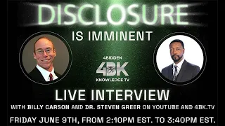 Billy Carson's LIVE Encounter with Dr. Steven Greer!